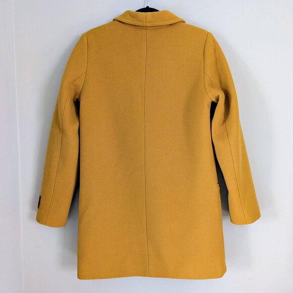 Aritzia WILFRED Wool Cashmere Blend Coat Women's Mustard Size M - Picture 2 of 9
